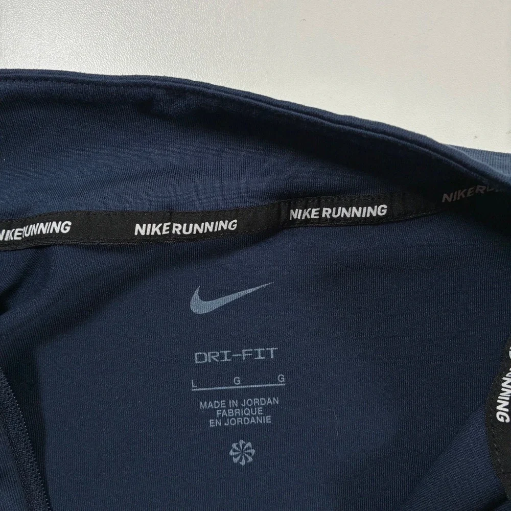 UPenn Quakers Nike Running Element Dri-FIT 1/4 Zip Pullover Large Navy Blue